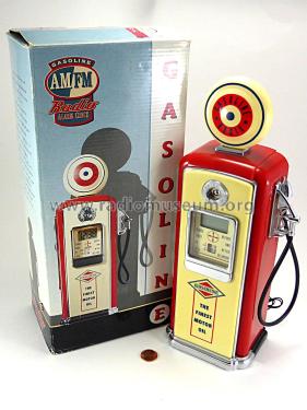 Gasoline Mini AM/FM Radio Clock Art No. 541.908; Unknown - CUSTOM (ID = 2289470) Radio