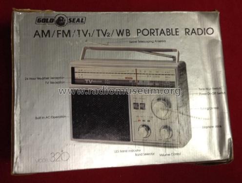 Gold Seal - AM/FM/TV1/TV2/WB Portable Radio 320; Unknown - CUSTOM (ID = 1714259) Radio
