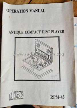 Gramophonograph - Gramophone Antique Compact Disc Player RPM-45; Unknown - CUSTOM (ID = 2994243) R-Player