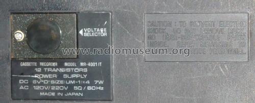 Registratore cassette Sanyo Grolier MR-4001IT