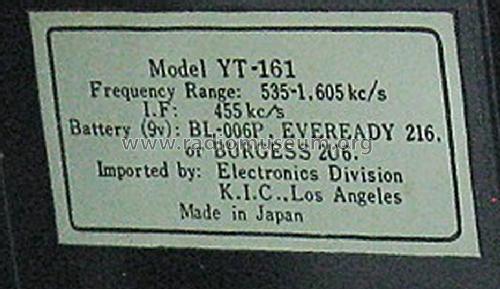 Hamilton Six-Transistor YT-161; Unknown - CUSTOM (ID = 1410529) Radio