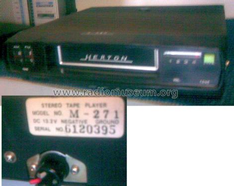 Eight 8 Track Stereo Tape Player M-271; Herton, Frankfurt/ (ID = 1140845) Car Radio