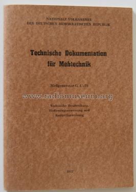 Hochfrequenzsignalgenerator G4-70 {Г4-70}; Nizhegorodsky Frunze (ID = 956402) Equipment