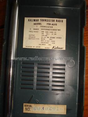 7 Transistor 7TP-431S; Kalimar Inc.; (ID = 1211666) Radio