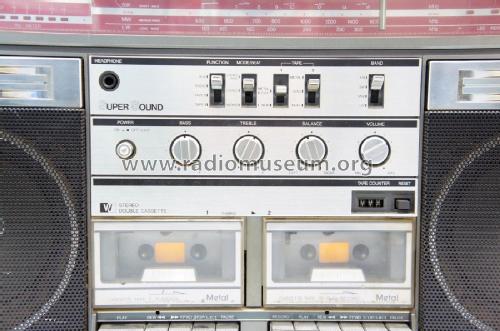 Kamosonic - Super Sound - Stereo Double Cassette Radio Recorder 911A; Unknown - CUSTOM (ID = 1844072) Radio