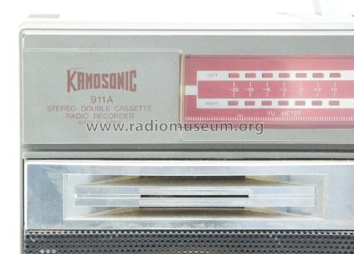 Kamosonic - Super Sound - Stereo Double Cassette Radio Recorder 911A; Unknown - CUSTOM (ID = 1844073) Radio