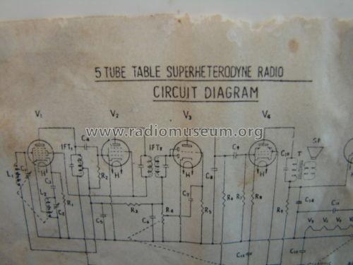 Kingston 5 Tube Table Superheterodyne Radio; Unknown - CUSTOM (ID = 1639160) Radio