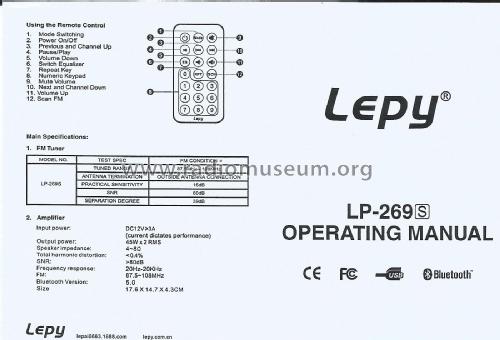 Lepy LP-269S; Unknown - CUSTOM (ID = 2857832) Radio