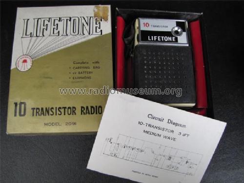 Lifetone - 10 Transistor 2091; Unknown - CUSTOM (ID = 1761596) Radio