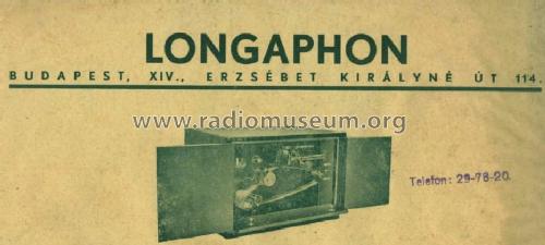 Longaphon ; May Alajos mérnök; (ID = 1444762) Ton-Bild