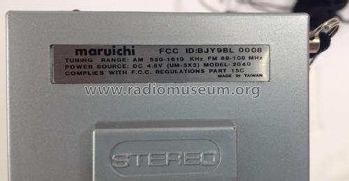 Maruichi - AM FM Stereo Receiver R-2040; Unknown - CUSTOM (ID = 1845937) Radio