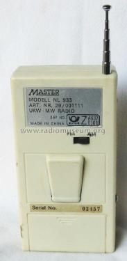 Master NL-933; Unknown - CUSTOM (ID = 2481924) Radio