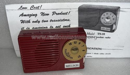 Melson All Transistor 2 Boy's Radio TS-33; Unknown - CUSTOM (ID = 2826428) Radio