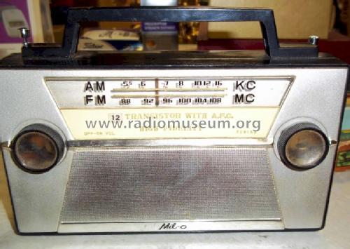 Mil-o 12 Transistor with AFC High Fidelity ; Unknown - CUSTOM (ID = 1037537) Radio