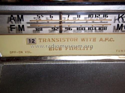 Mil-o 12 Transistor with AFC High Fidelity ; Unknown - CUSTOM (ID = 1037538) Radio