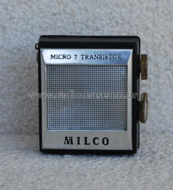 Milco 7 Transistor ; Unknown - CUSTOM (ID = 1588665) Radio