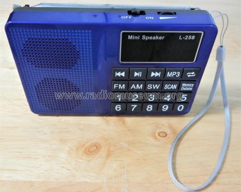 FM/AM/SW Multiband Radio MP3 Mini Speaker L-258; Unknown - CUSTOM (ID = 2632180) Radio