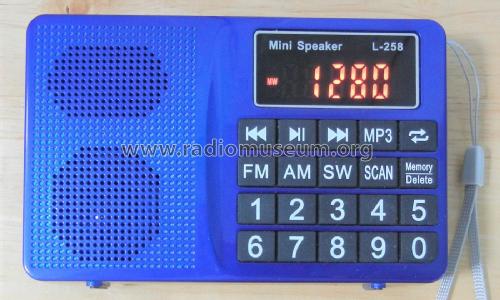 FM/AM/SW Multiband Radio MP3 Mini Speaker L-258; Unknown - CUSTOM (ID = 2632182) Radio