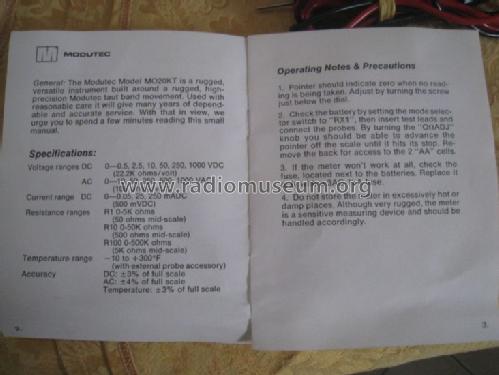 Modutec - Multi-Tester MO-20KT; Unknown - CUSTOM (ID = 1667035) Equipment