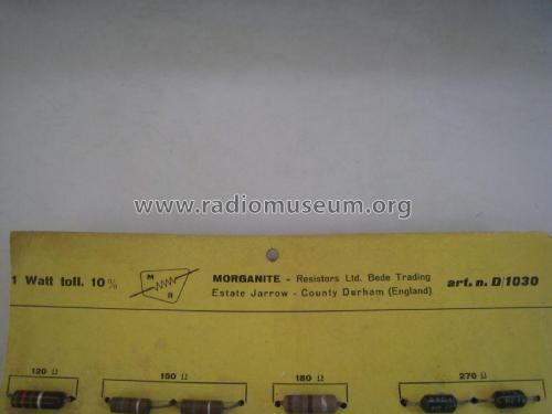 Morganite D/1030 Resistors 1W; Unknown - CUSTOM (ID = 2039690) Radio part