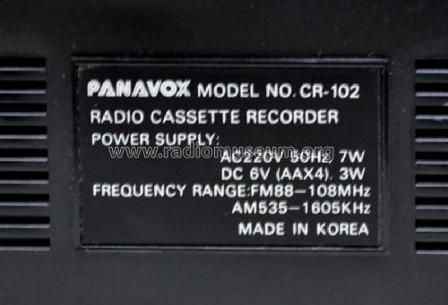 Panavox CR-102; Unknown - CUSTOM (ID = 2440649) Radio