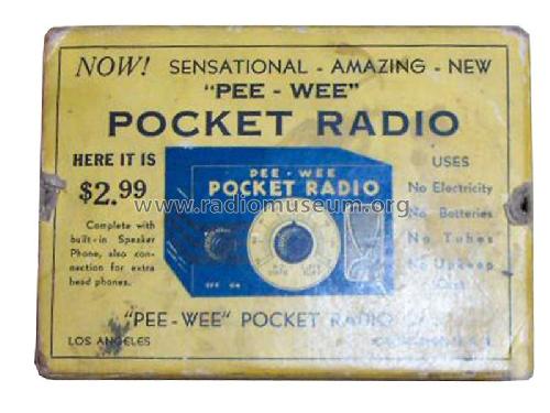 Pee Wee Pocket Radio ; Pee Wee Pocket Radio (ID = 1303609) Crystal