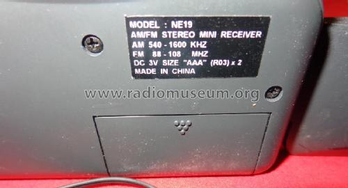 Personal Mini Radio Receiver Stereo AM-FM NE19; Unknown - CUSTOM (ID = 3002725) Radio