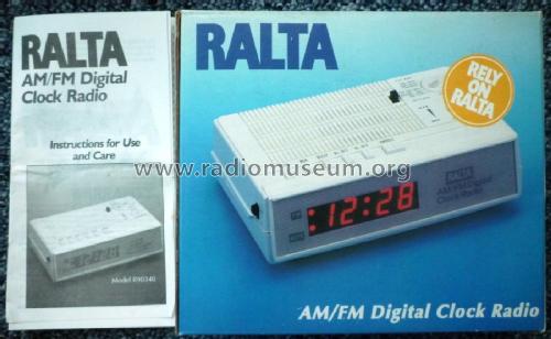 Ralta - AM/FM Digital Clock Radio R90340; Unknown - CUSTOM (ID = 1756561) Radio