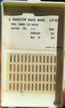 Remington Transistor 6 6TP-107; KIC Electronics (ID = 1211196) Radio
