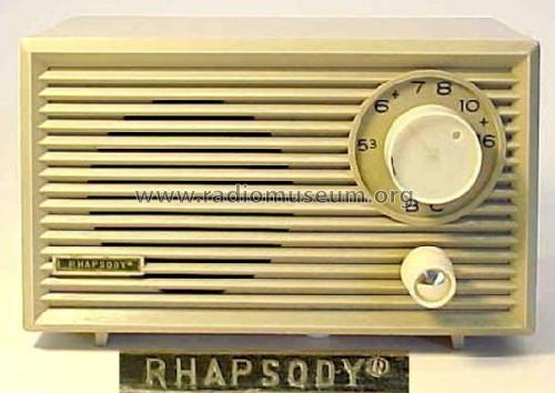 Rhapsody 5-Tube Table Radio ; Unknown - CUSTOM (ID = 662760) Radio