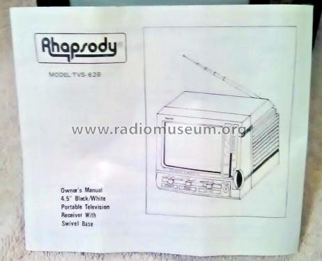 Rhapsody Black & White TV TV-628/BG; Unknown - CUSTOM (ID = 2851640) Television