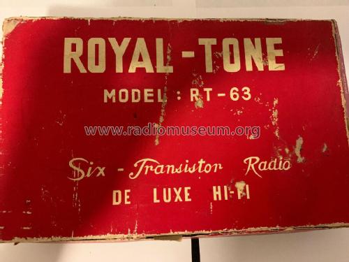 Royal-Tone Deluxe HiFi Six Transistor RT-63; Unknown - CUSTOM (ID = 2443261) Radio