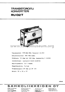 UHF Converter RU 02T; Staib S.A., Juan; (ID = 2005050) Adapter