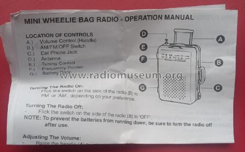 Samsonite Worldproof AM/FM Radio ; Unknown - CUSTOM (ID = 2990882) Radio