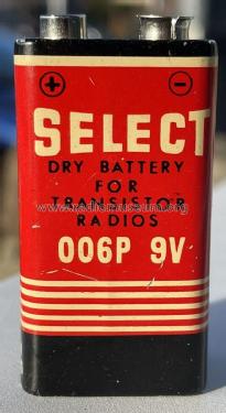 Select Dry Battery for Transistor Radios 006P 9V; Unknown - CUSTOM (ID = 2829003) Power-S