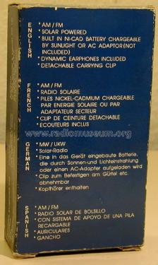 Solar Power Radio AM/FM ; Unknown - CUSTOM (ID = 2208239) Radio