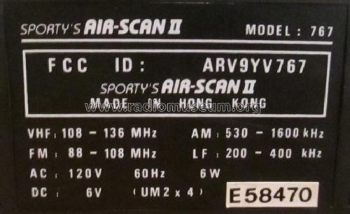 Sporty's Air-Scan II 767; Unknown - CUSTOM (ID = 1708267) Radio