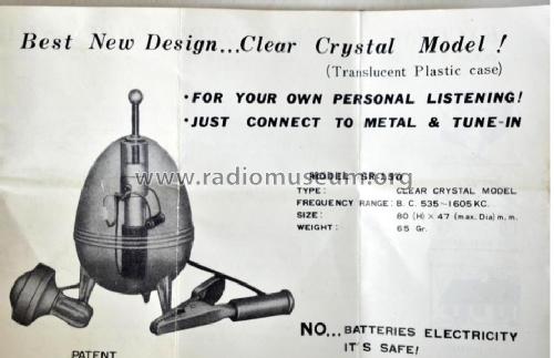 Satellite Germanium Space Radio SR-150; Unknown - CUSTOM (ID = 2689069) Crystal