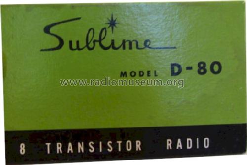 Transistor 8 D-80; Sublime - Ramson (ID = 1259195) Radio