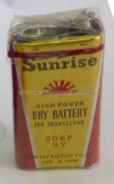 Sunrise Transistor Battery 006P 9V; Asahi Dry Battery Co (ID = 1736250) Power-S