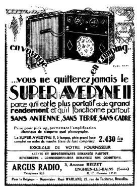 Super Avedyne II ; Argus Radio; Enghien (ID = 2644259) Radio