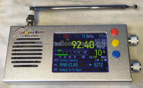 TEF6686 Silver Metal Case Full Band FM-MW-SW-LW radio PE5PVB_ESP32 Based; Unknown - CUSTOM (ID = 3073929) Radio