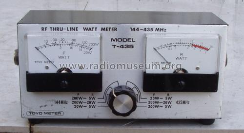 Toyo Meter RF Thru-Line Watt Meter T-435; Unknown - CUSTOM (ID = 2924642) Equipment