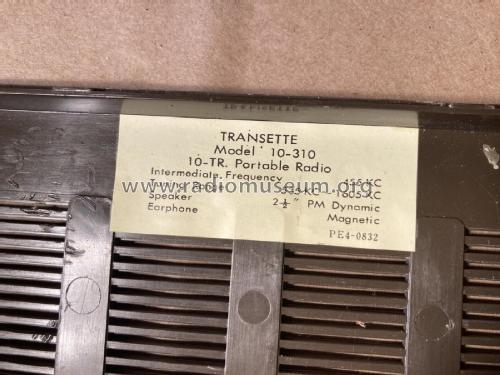 Transette 10 Transistor Portable Radio 10-310; Unknown - CUSTOM (ID = 2814754) Radio