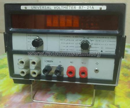 Б7-21А Universal Voltmeter B7-21A; Unknown - CUSTOM (ID = 2870309) Equipment