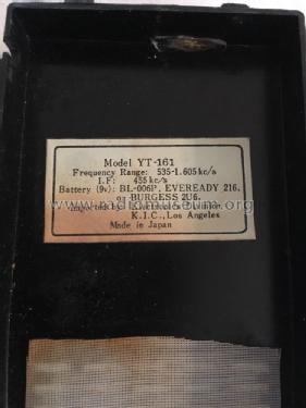 Universal Six-Transistor YT-161; Unknown - CUSTOM (ID = 2224814) Radio