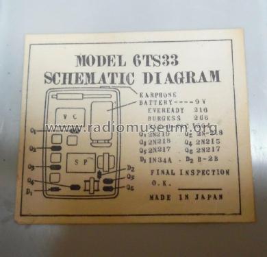 Vista 6 Transistors 6TS33 ; Craig Panorama Inc.; (ID = 2447130) Radio