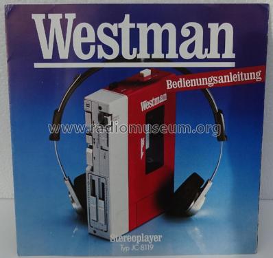 Westman Stereoplayer Stereo Cassette Player JC-8119; Unknown - CUSTOM (ID = 2876658) Enrég.-R