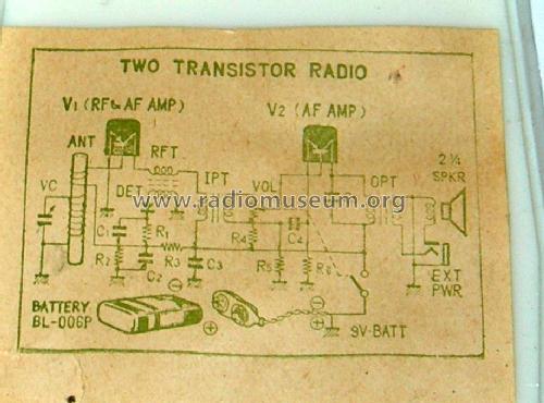 Zensen 2 Transistor Boy's Radio AR-200; Unknown - CUSTOM (ID = 2290577) Radio