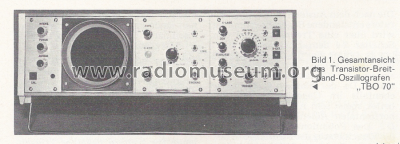 Breitband-Oszillograf TBO 70; Unknown Europe (ID = 578788) Ausrüstung